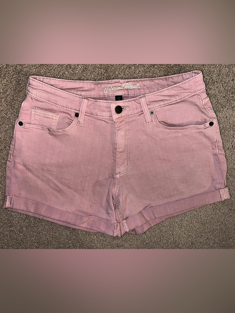 Universal Thread Jean Shorts Pink Waist 29 Size 8 Like New